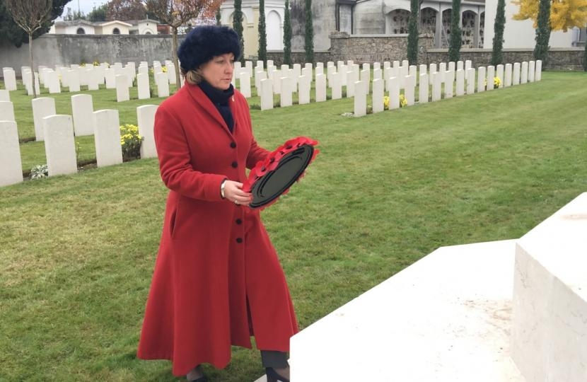 Anne-Marie at Remembrance Service