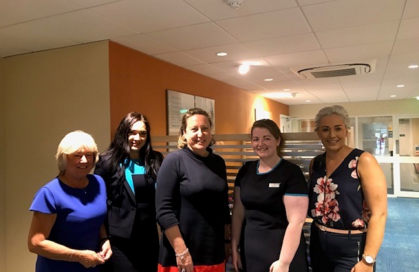 Anne-Marie with Carol Cronin (Far left) and members of Barclays staff