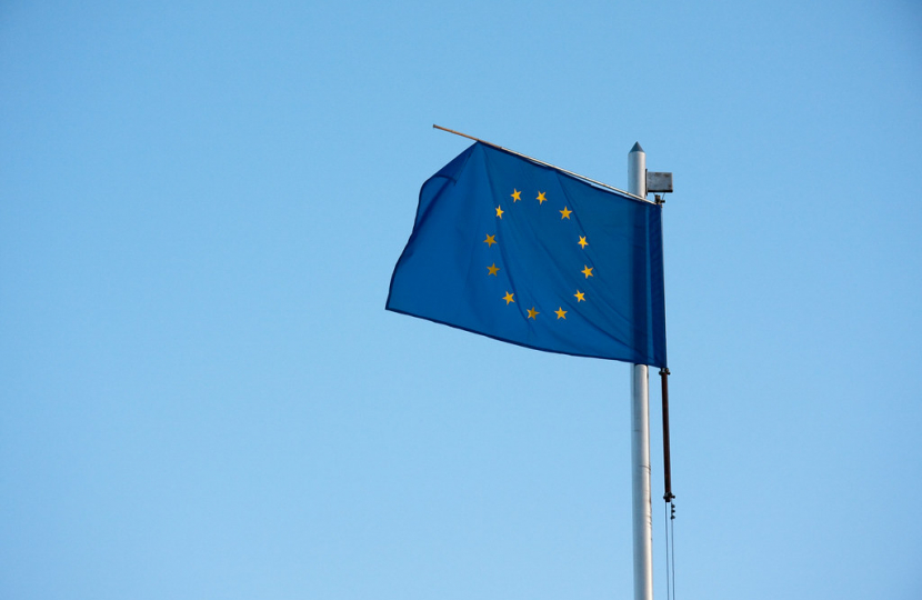 "Worn out European Union blue flag" by Horia Varlan is licensed under CC BY 2.0.